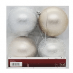 Tarrington House Set of Balls for Christmas Tree 4pcs 80cm - image-0